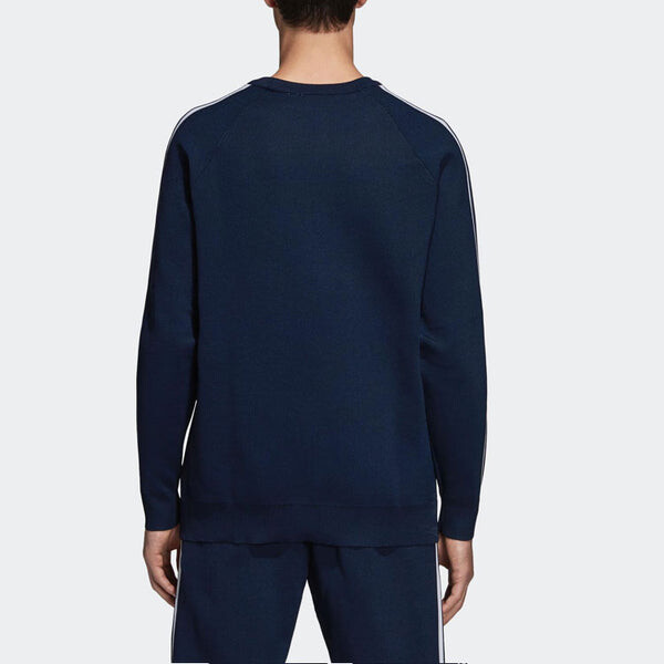 Толстовка originals knit crew 'collegiate navy' Adidas, синий — фото 4