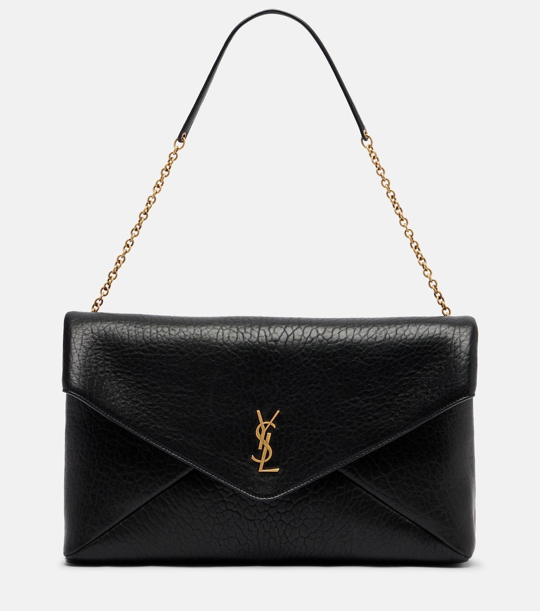 

Кожаная плечевая сумка Cassandre XXL Saint Laurent, нуар