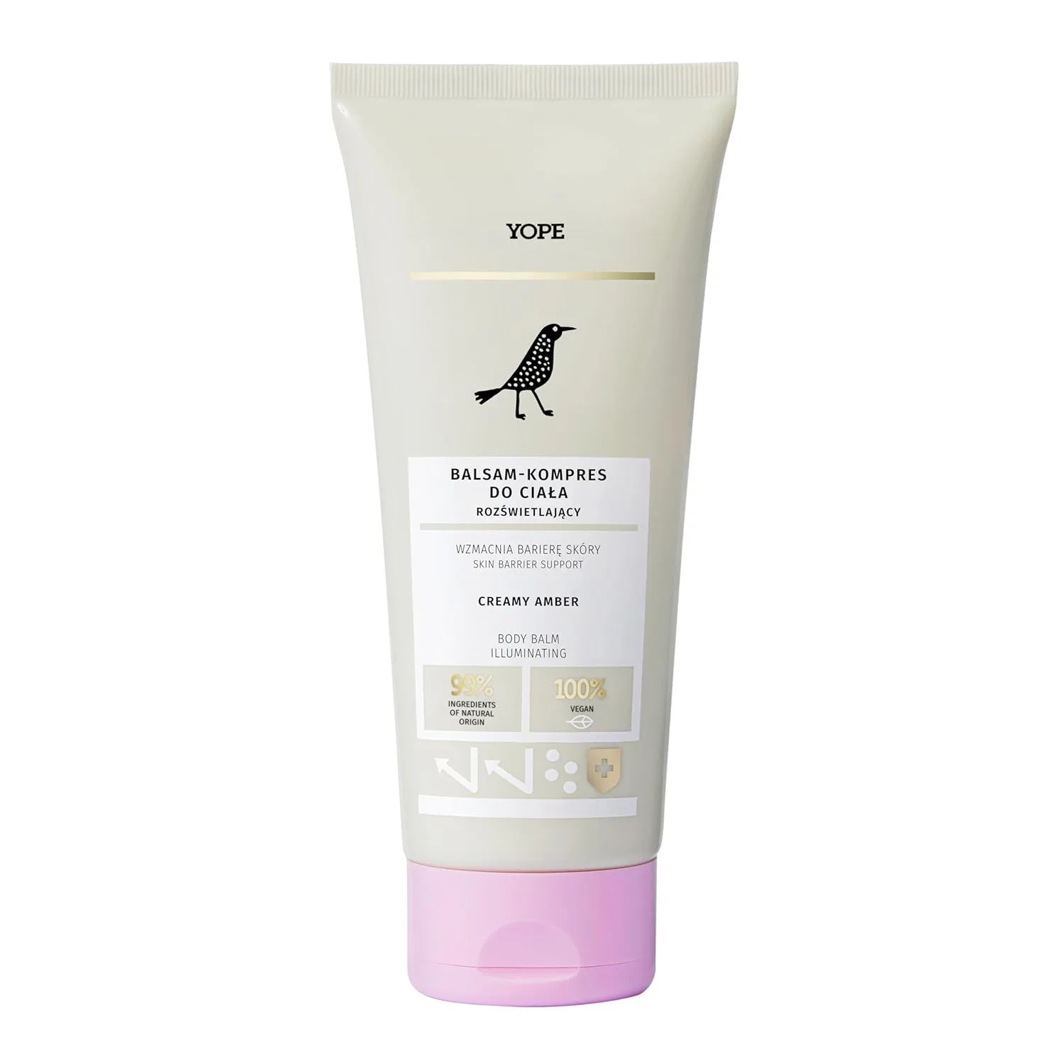 Натуральный бальзам для тела YOPE Creamy Amber с мерцающими частицами, 200 мл Yope