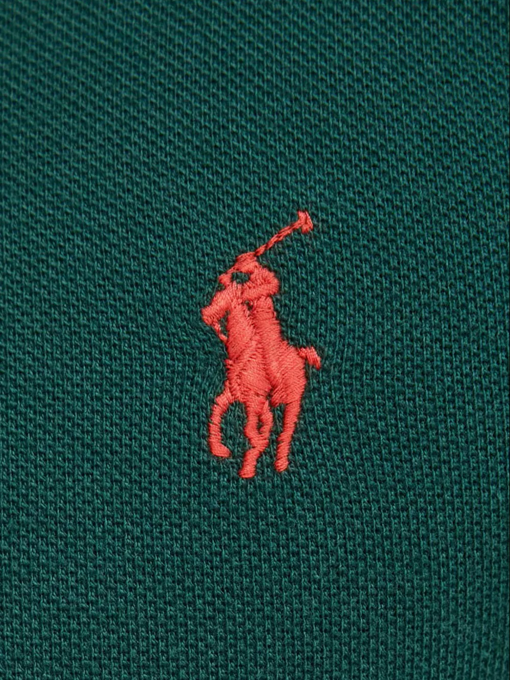 Хлопковое поло Polo Ralph Lauren, зеленый — фото 4