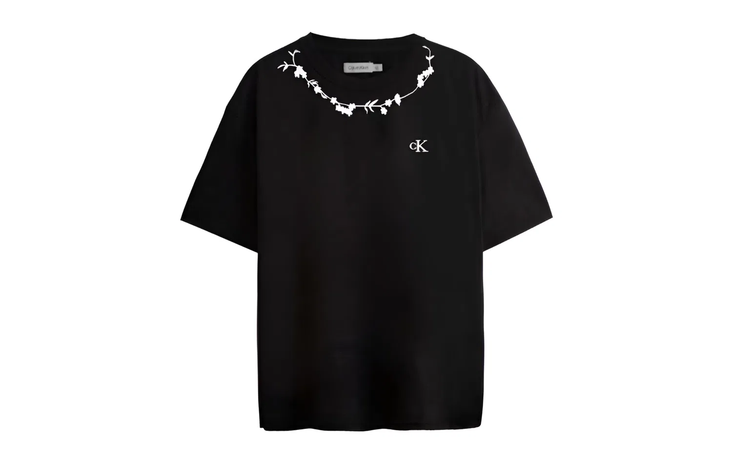 Футболка с вышивкой Calvin Klein черная