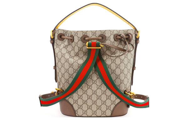 Сумка-рюкзак Gucci с тигром в стиле нео-винтаж, коричневая — фото 4