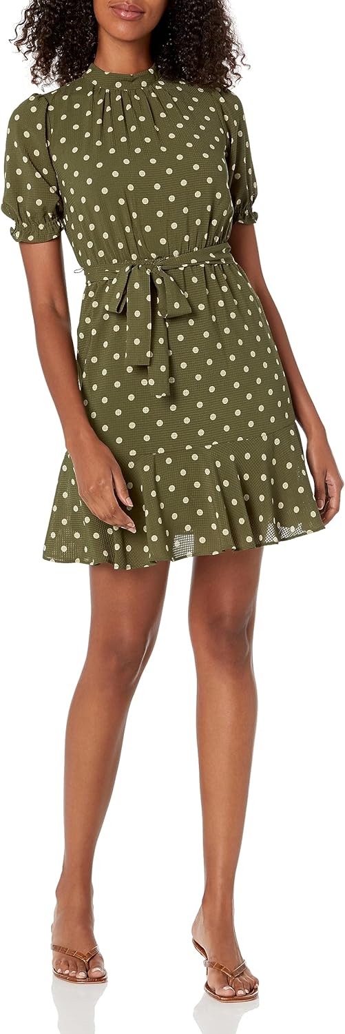 

Женское прозрачное классическое платье в клетку Tommy Hilfiger, Dark Olive/Bisque