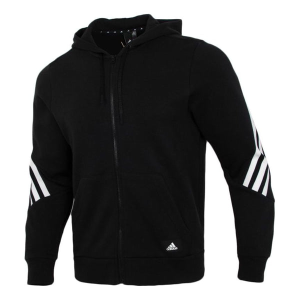 

Куртка adidas Three Stripe knitting Hooded Jacket Coat Black, мультиколор