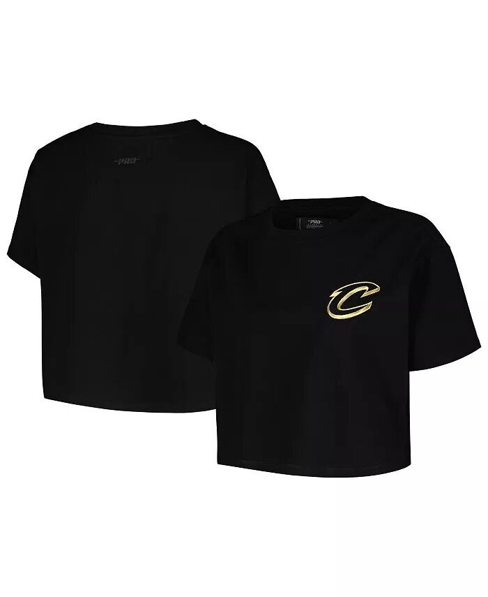 

Женская черная футболка Cleveland Cavaliers Holiday Glam Boxy Pro Standard