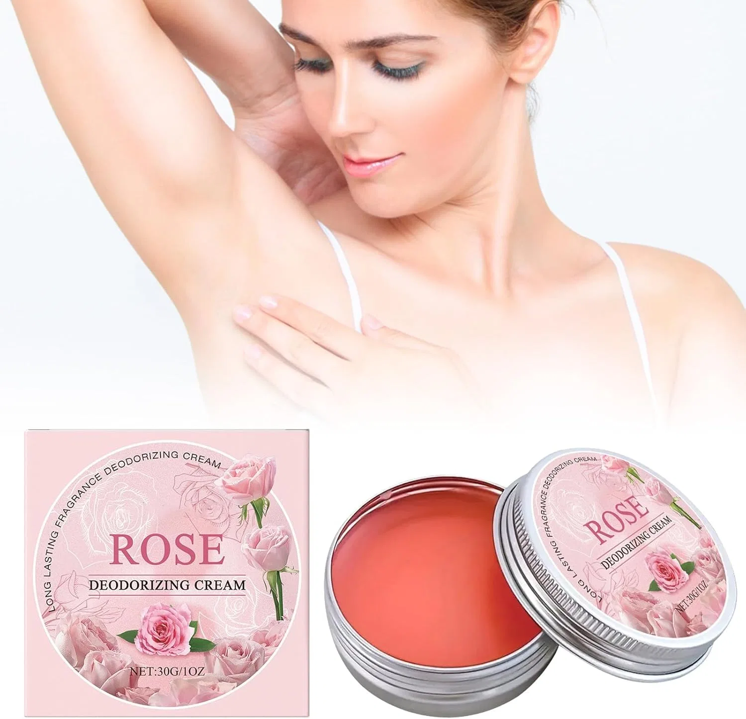 Дезодорант с ароматом розы Peony & Phytomas, увлажняющий, унисекс, портативный, 59 г Generic — фото 3