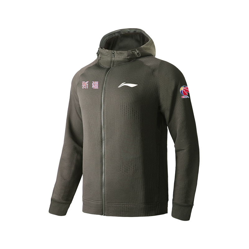 

Толстовка LiNing CBA Collection мужская обсидианово-серая