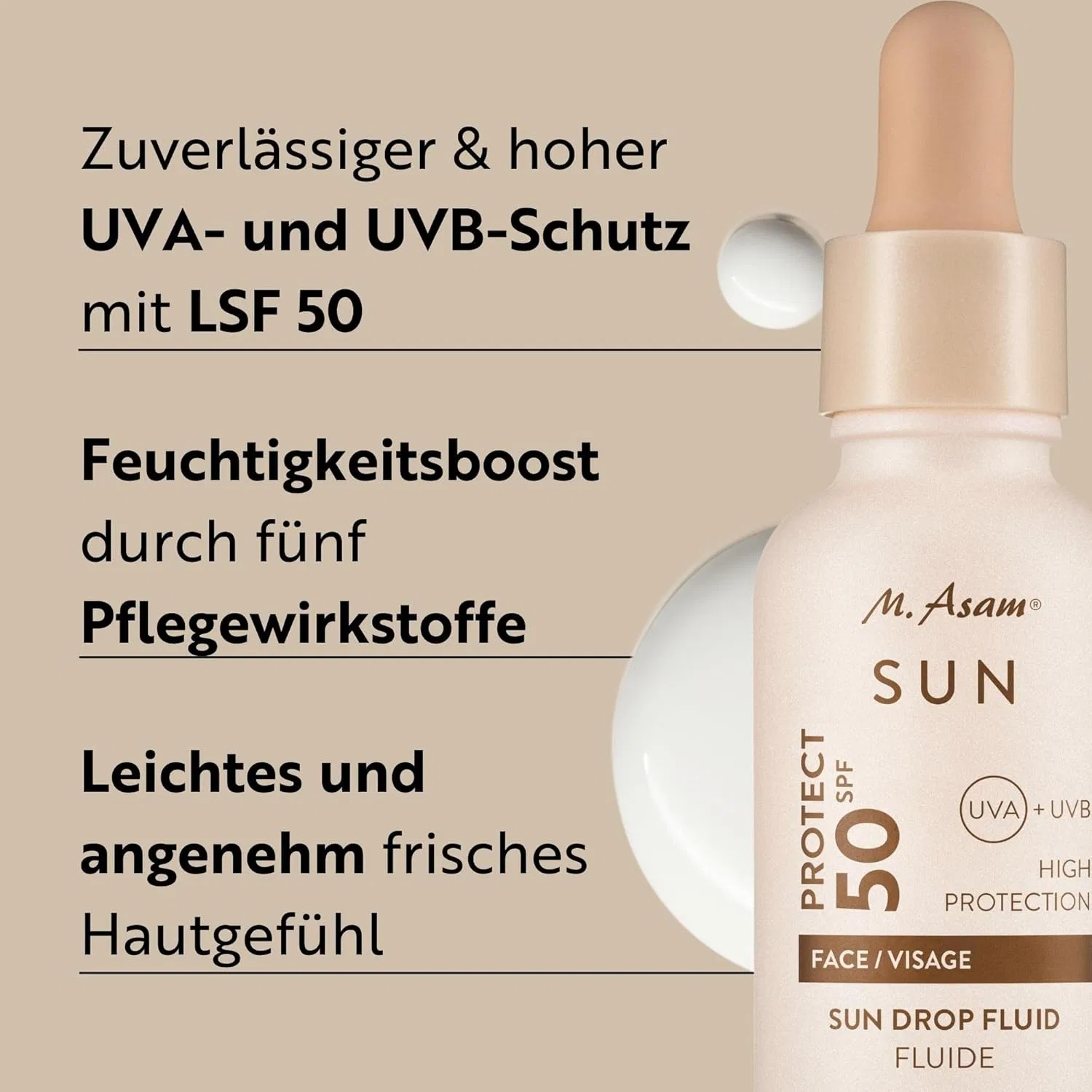 Солнцезащитный флюид «SUN Drop Fluid SPF 50» 50 мл от M. Asam M. Asam — фото 2