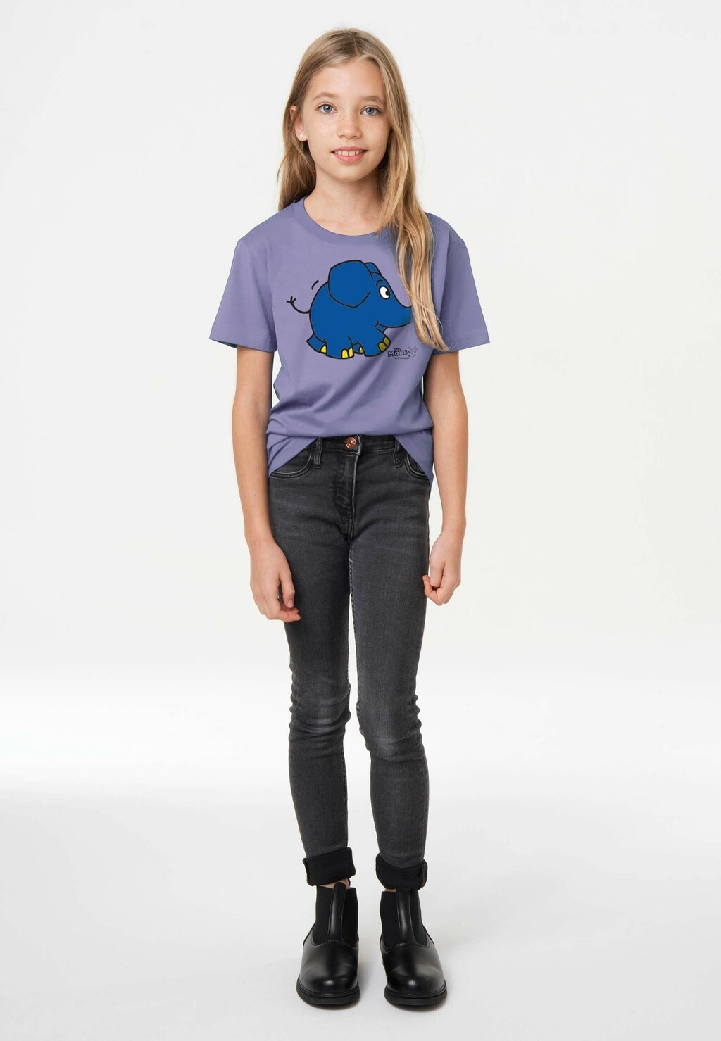 

Футболка с принтом SENDUNG MIT DER MAUS ELEFANT TÖRÖ LOGOSHIRT, цвет lila