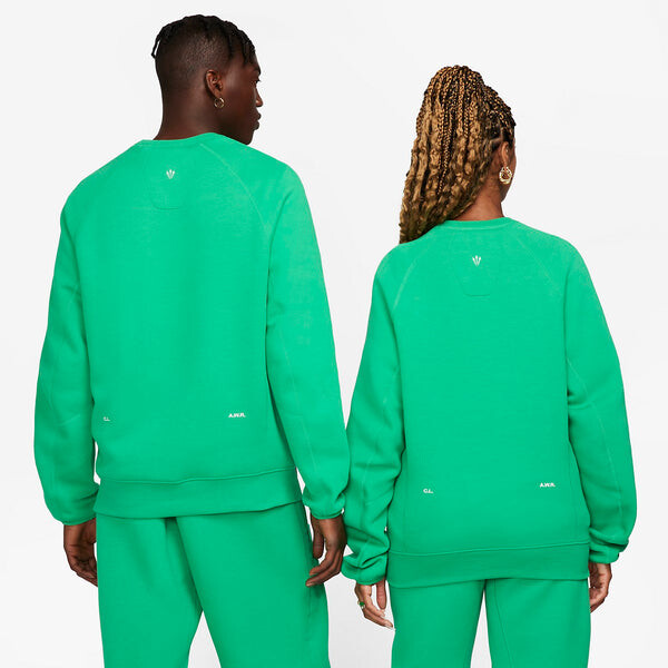 Свитера x nocta drake tech флисовая толстовка crew Nike, зеленый — фото 2