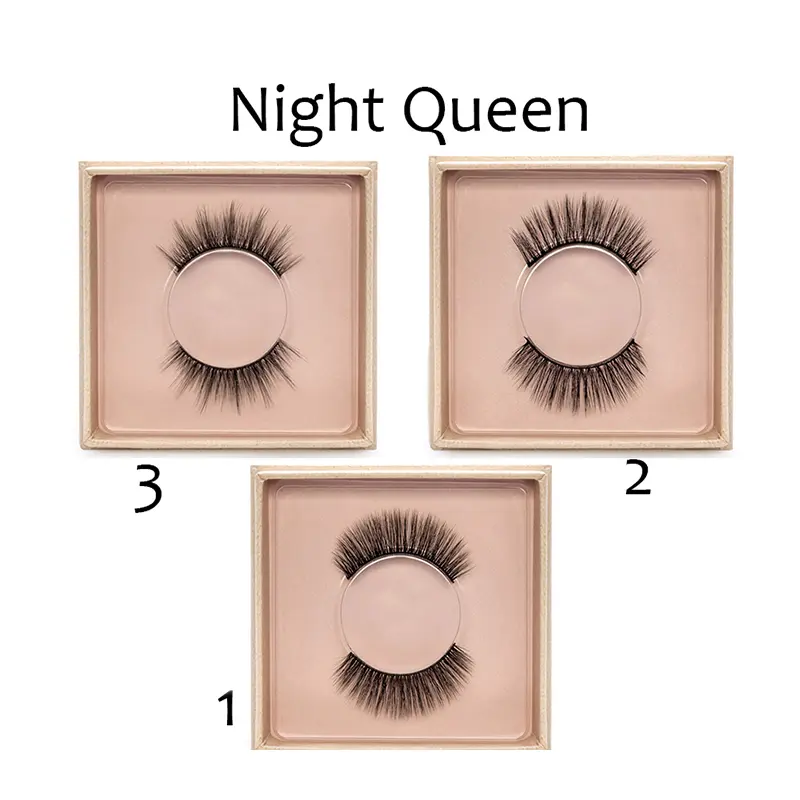 Ресницы-ленточки - nq2 Color Care Strip Lashes Night Queen, 1 пара — фото 3