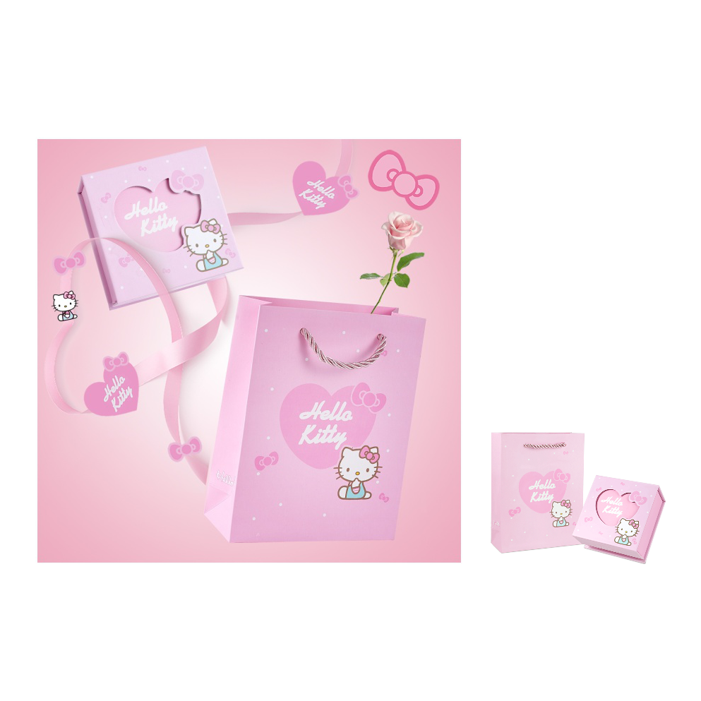 

Колье для женщин Sanrio, hello kitty белый золото-plated necklace+small doll