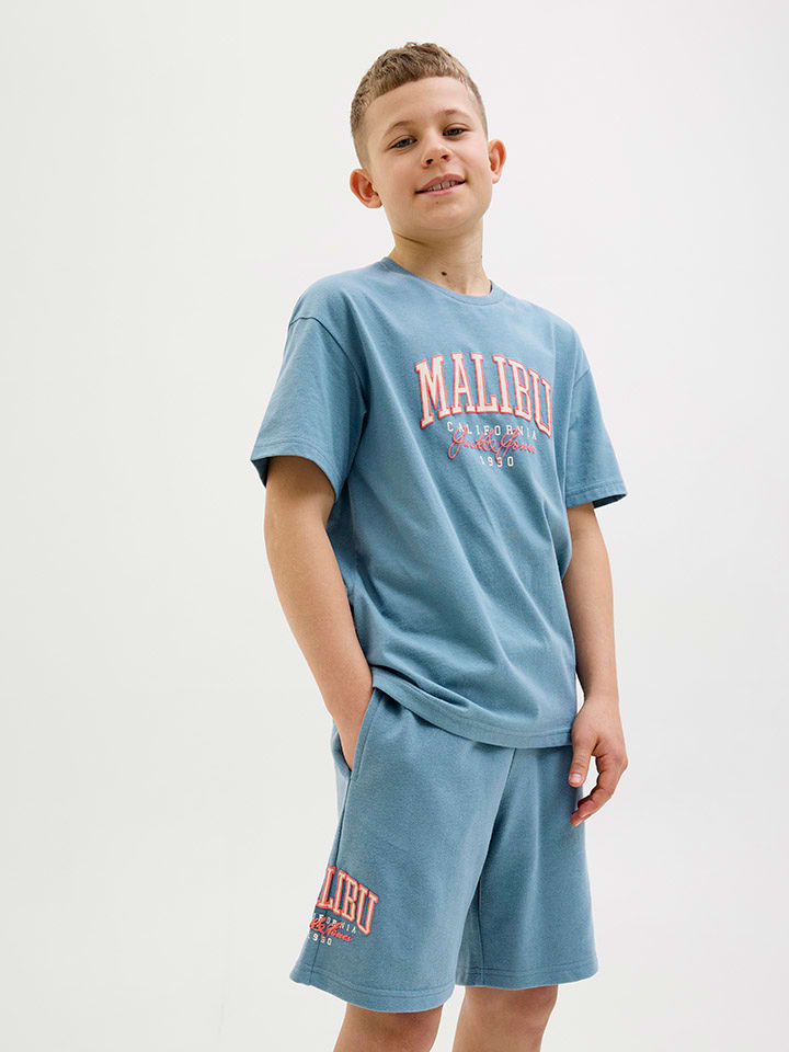 

JACK & JONES Junior Спортивные шорты «Кейн» светло-голубого цвета