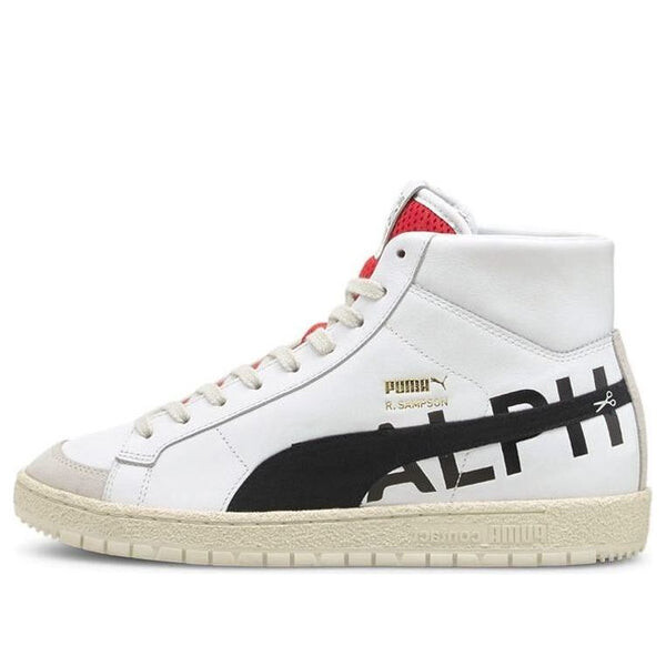 

Кроссовки ralph sampson 70 mid draft 'white black red' Puma, белый