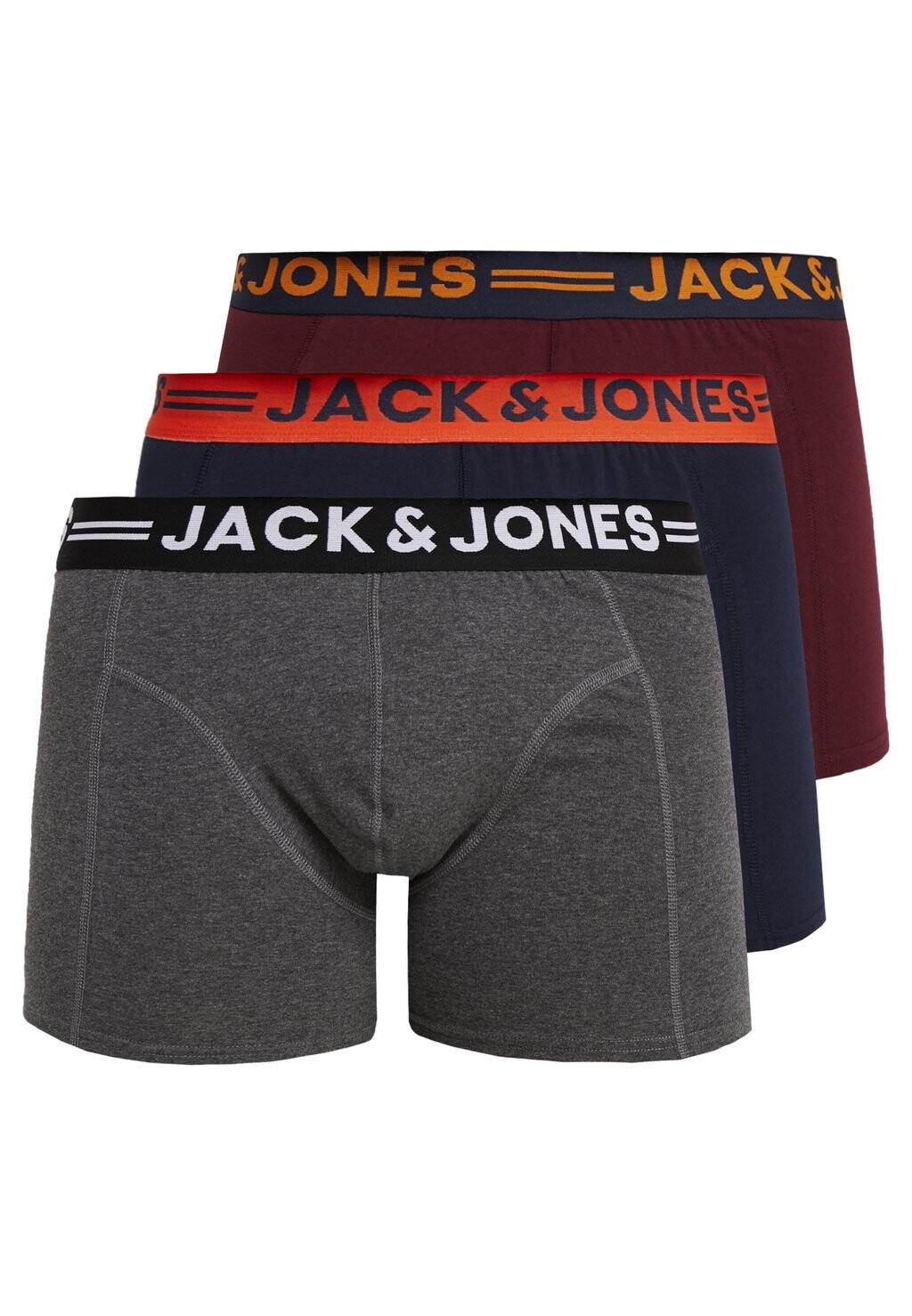 

Трусики JACLICHFIELD PLUS TRUNKS 3 PACK Jack & Jones, темно-красный