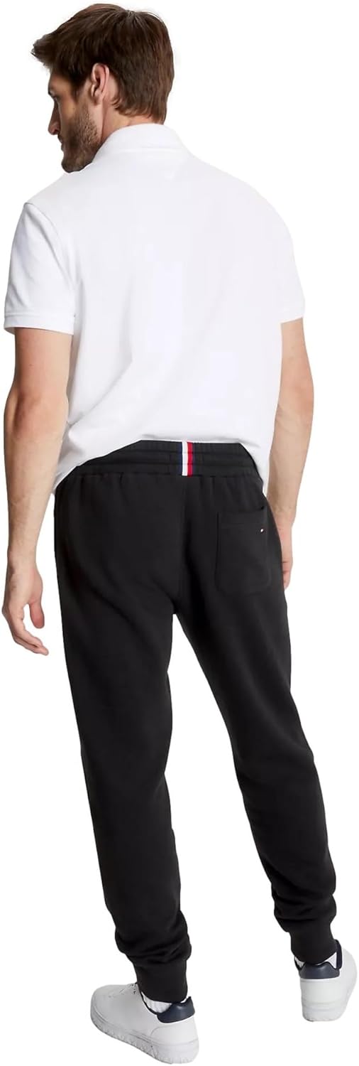 Мужские спортивные брюки с логотипом и карманами TOMMY HILFIGER, размер M, цвет P Navy, Dark Sable Black — фото 4