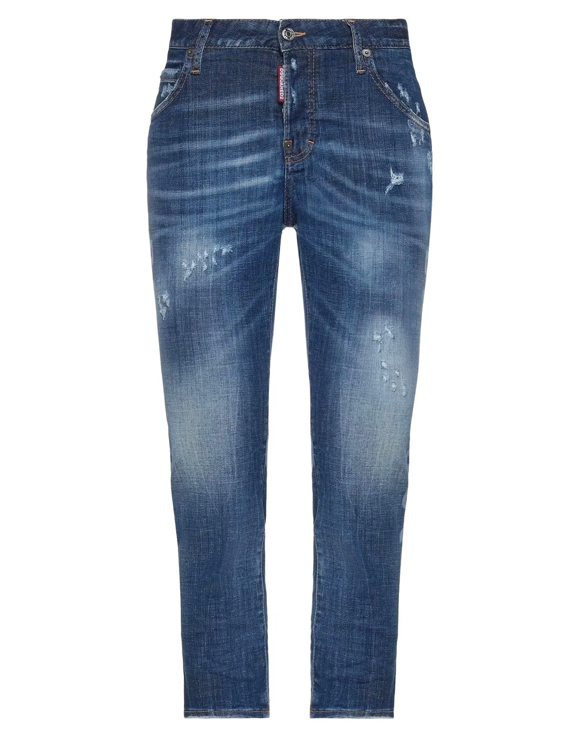 Джинсы высокие DSQUARED2 синие