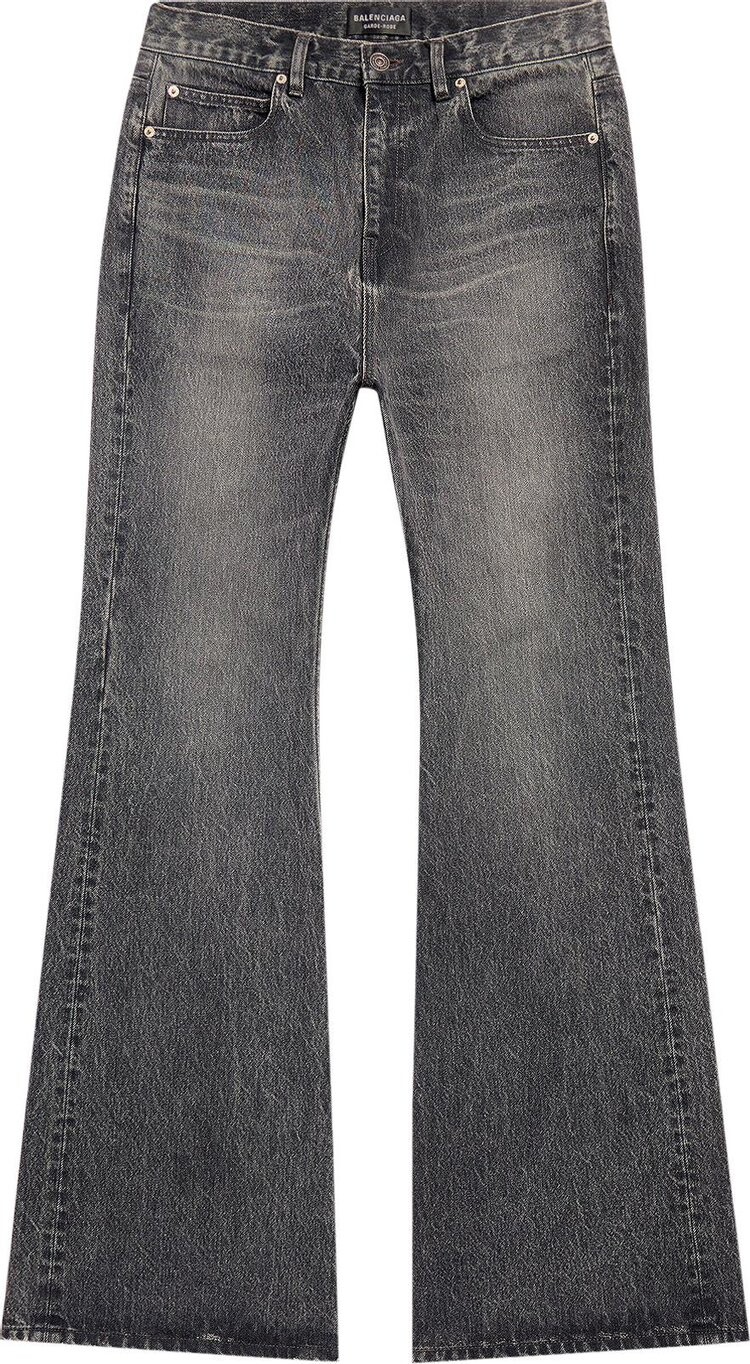 

Брюки Balenciaga Flared 'Wash Black/Marigold', черный