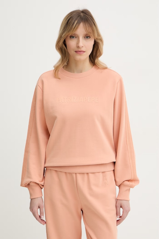 

Хлопковая толстовка Patrizia Pepe, оранжевый