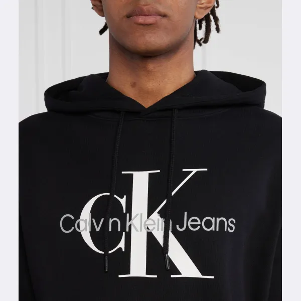Утепленная толстовка стандартного кроя Calvin Klein, черный — фото 4