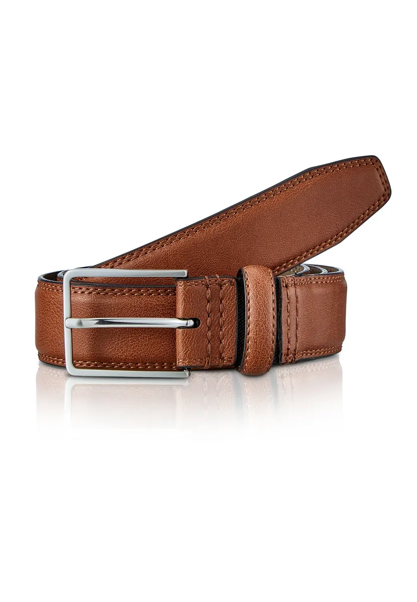 

Кожаный ремень LERROS "LERROS Basic Belt", цвет Cognac