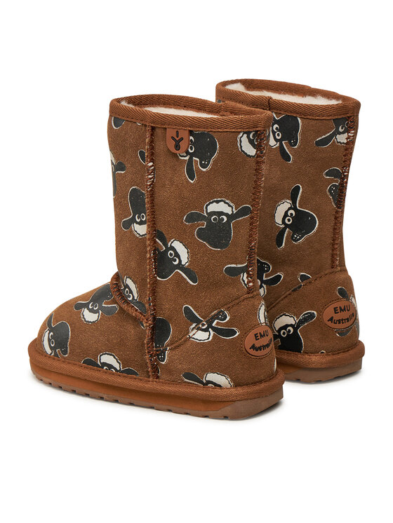 Сапоги для снега Shaun The Sheep Print K13107 Emu Australia, коричневый — фото 3