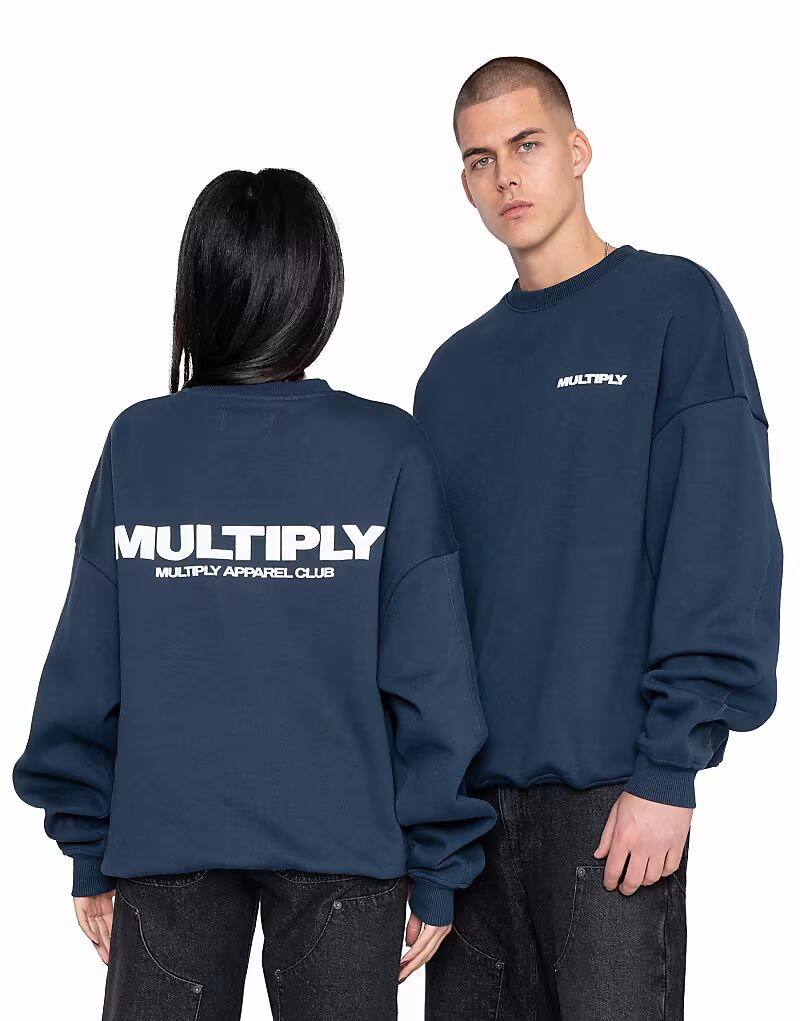 

Толстовка Multiply Apparel Multiply 2 оверсайз насыщенного синего цвета