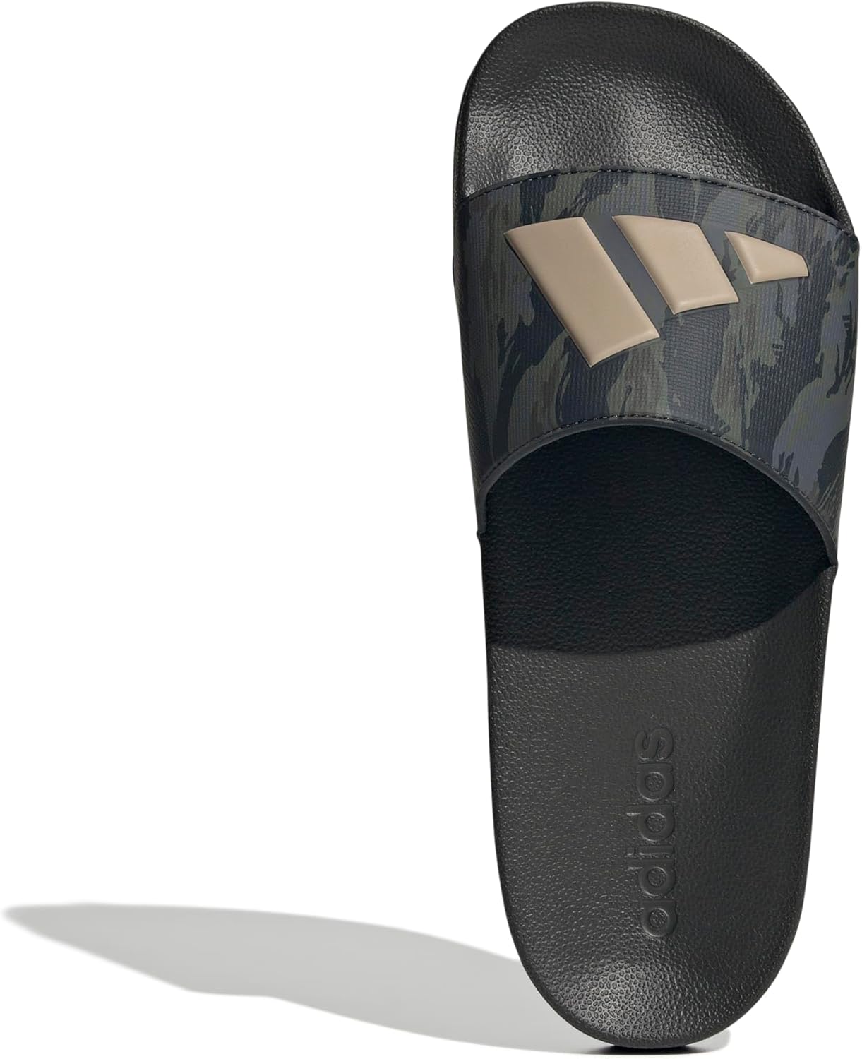 Шлепанцы adidas Adilette Shower (унисекс), бежевый/оливковый — фото 2