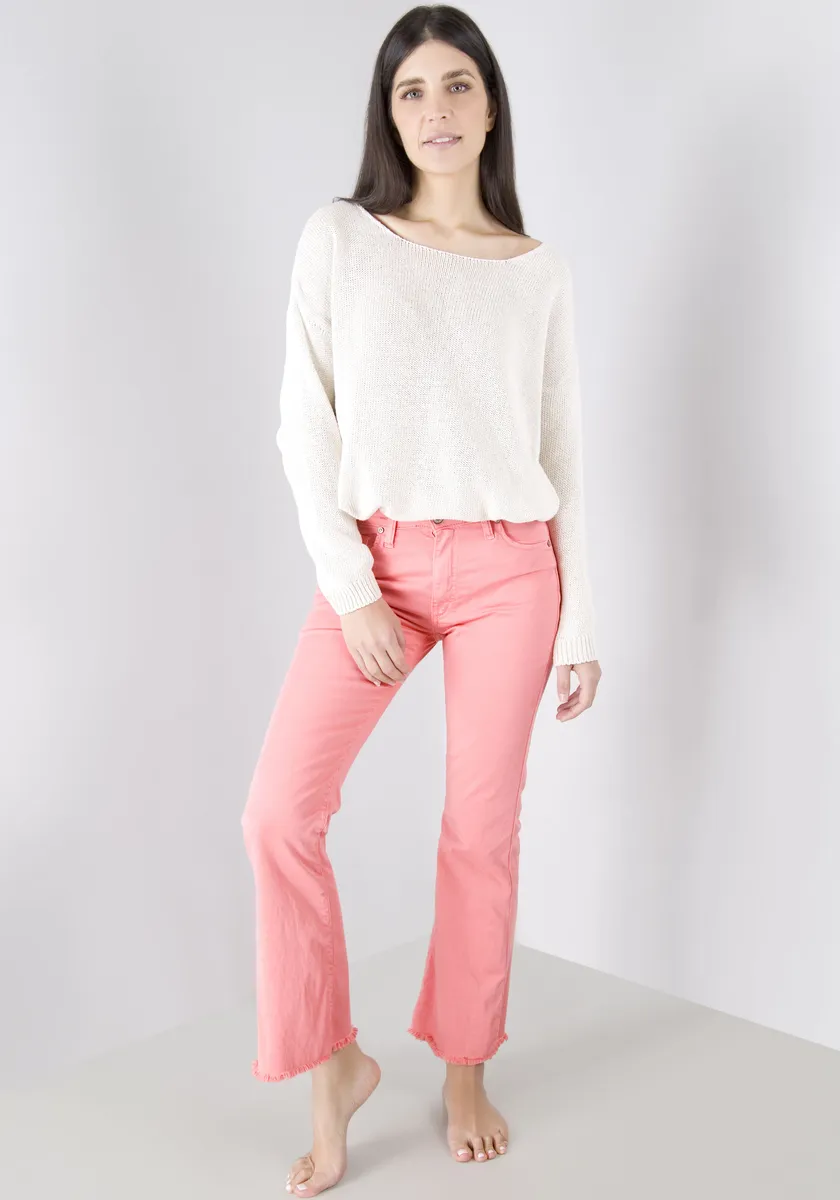 

Пожалуйста Джинсовые брюки с 5 карманами Please Jeans, цвет 3280-Pink Punch