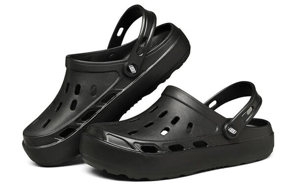 Тапочки swifters minimalistic cozy sports slippers pure black Skechers, черный — фото 3