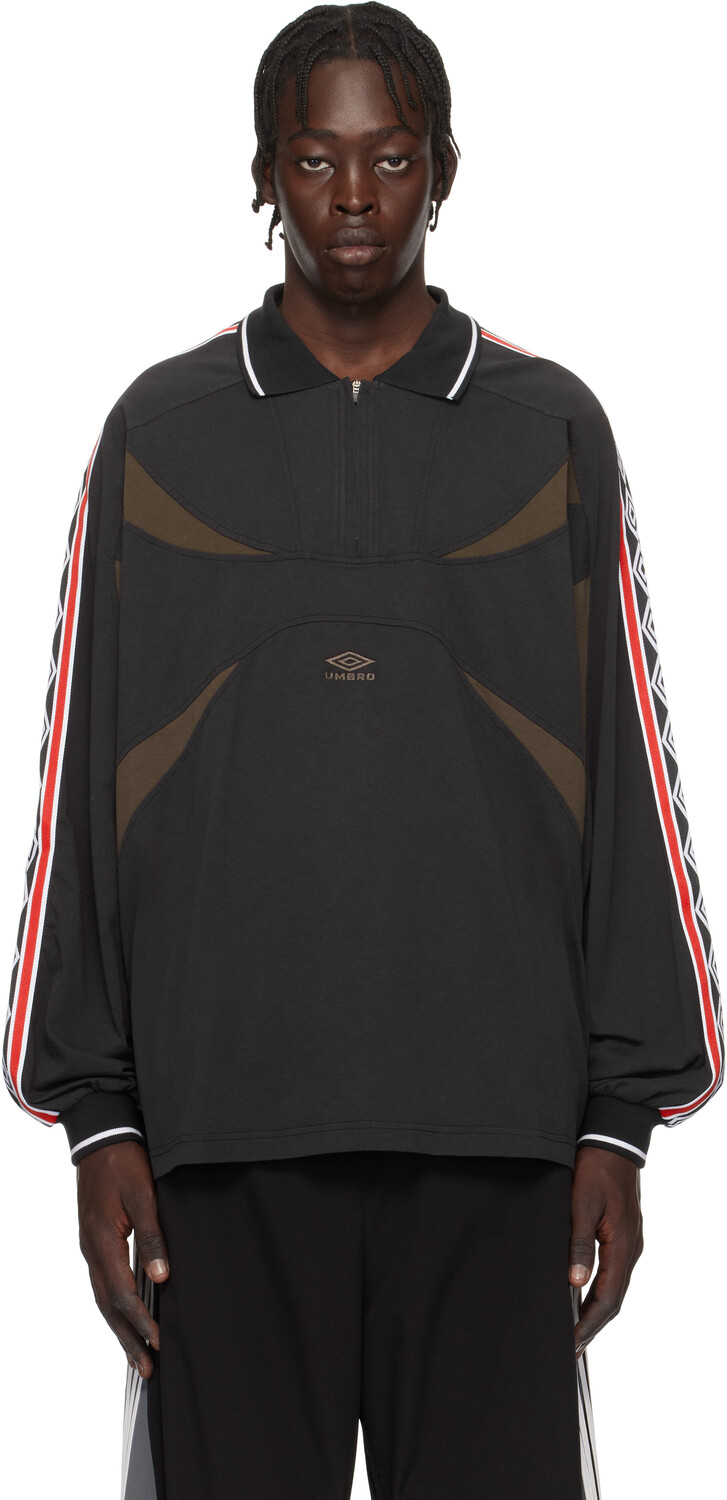 

Проклеенное поло Umbro, черный