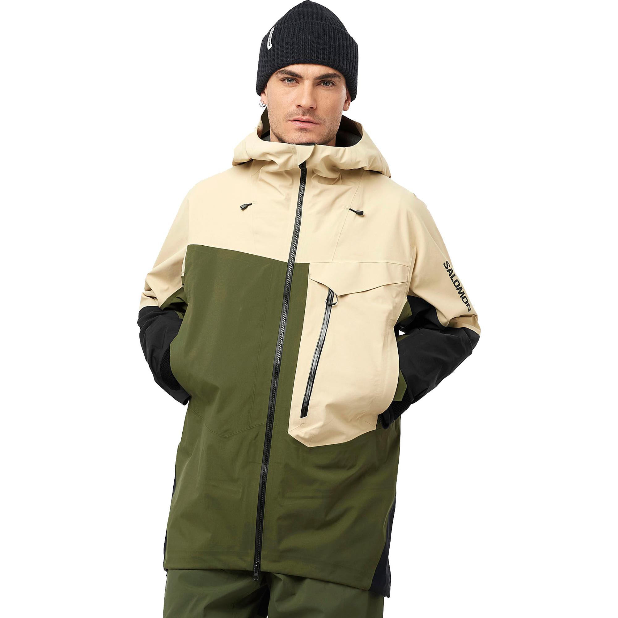 

Мужская куртка Moon Patrol GORE-TEX EVO Salomon, White Pepper/Grape Leave/Deep Black