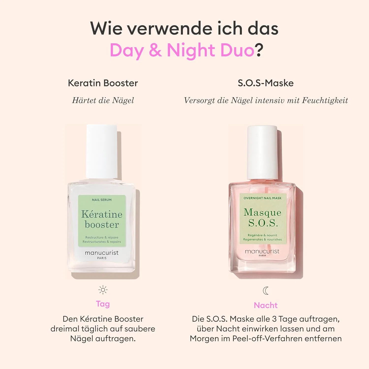 Набор для ухода за ногтями Manucurist Duo Day & Night Manucurist, Duo Day & Night — фото 3