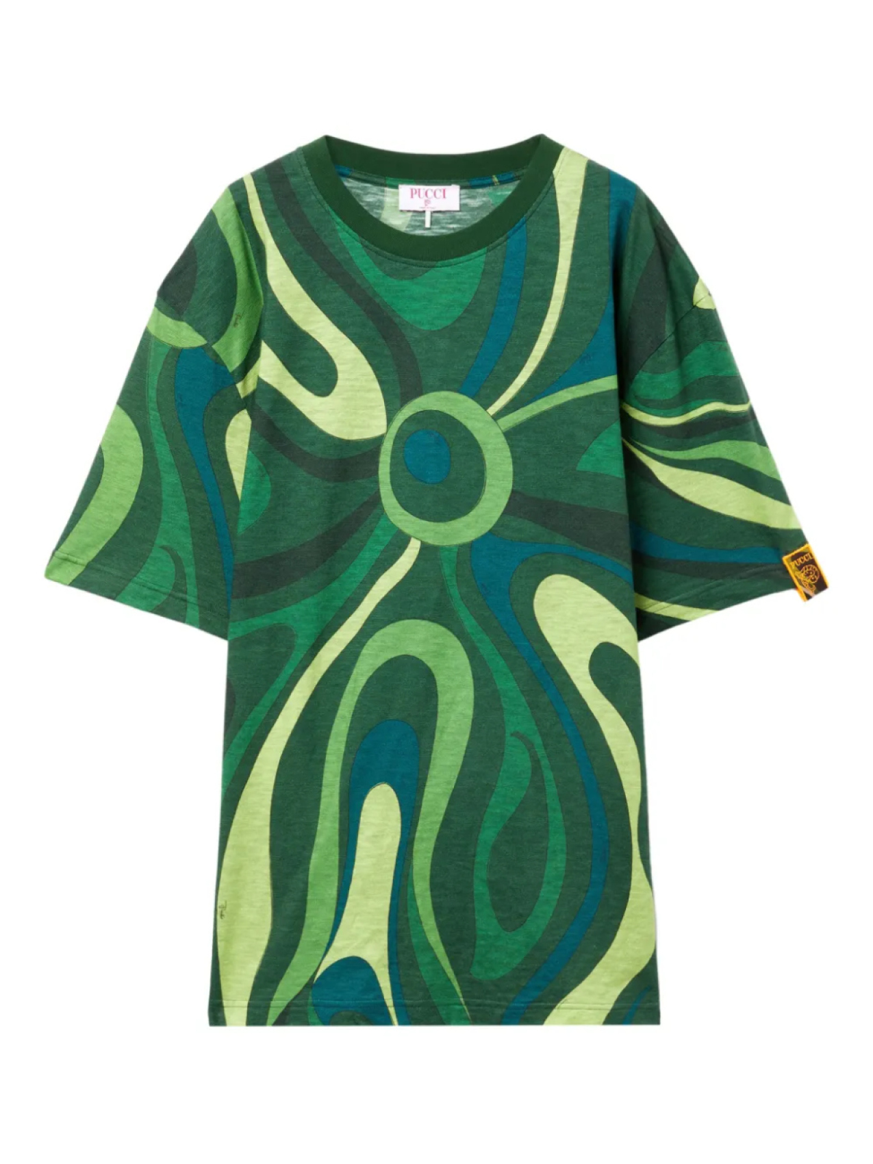 

PUCCI футболка Flamed из джерси, зеленый