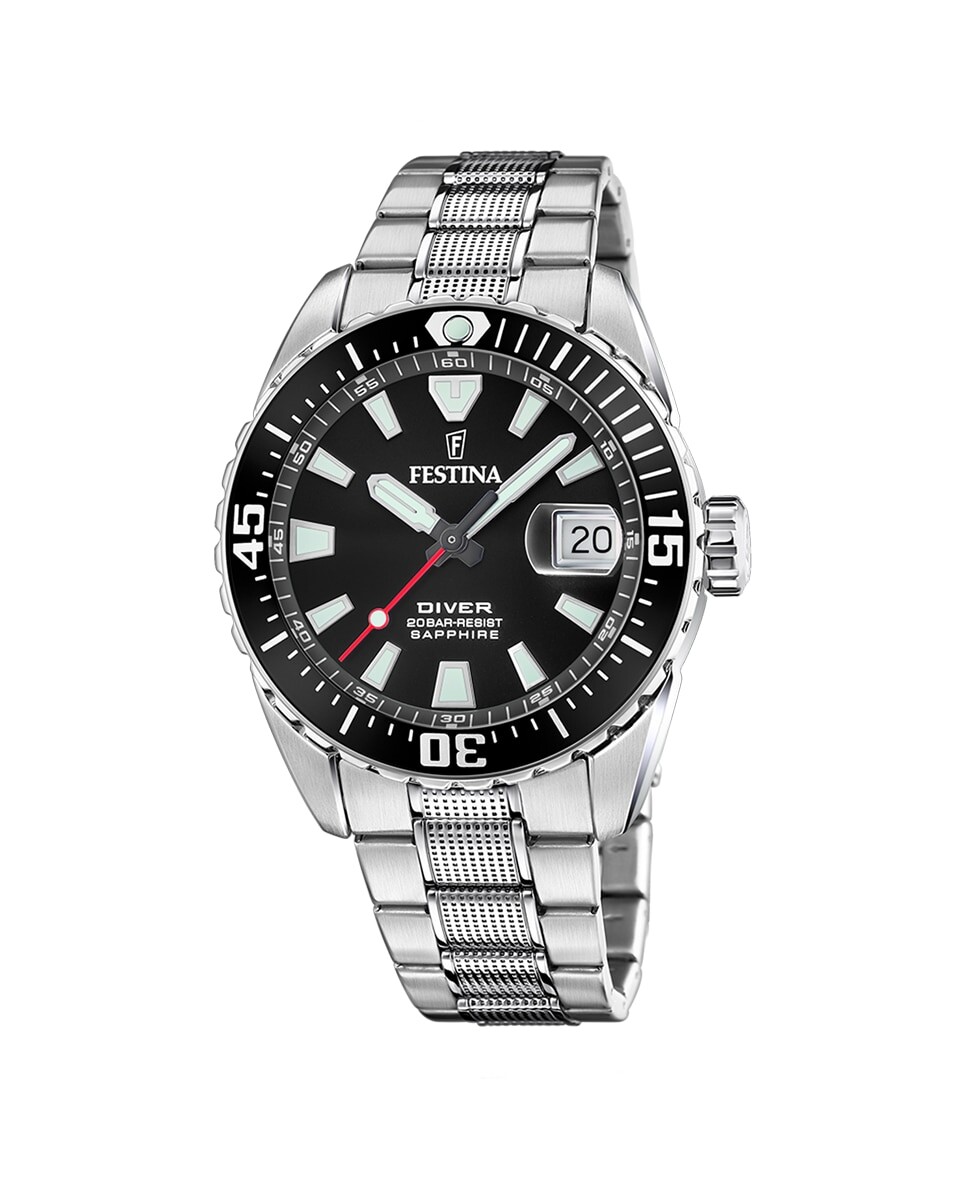 

F20669/3 The Originals мужские часы из серебряной стали Festina, серебро