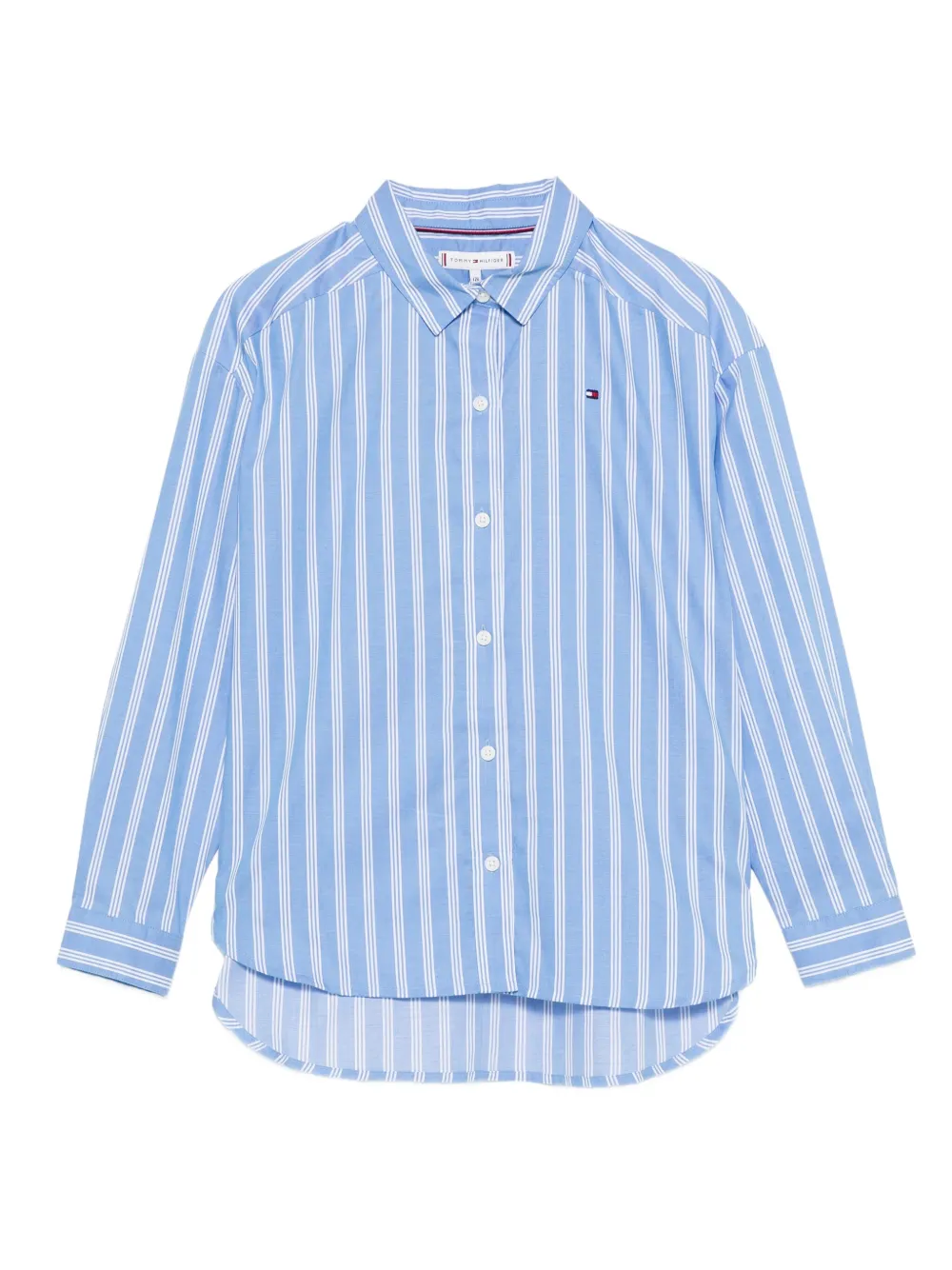 

Полосатая рубашка с длинными рукавами Tommy Hilfiger Junior, синий