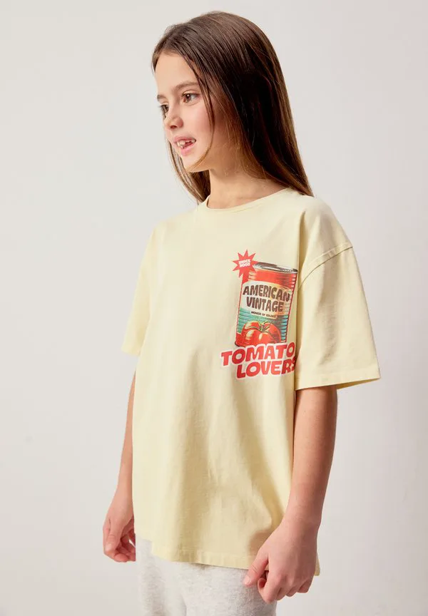 Футболка с принтом «долина физ» American Vintage, Creme Anglaise Vintage — фото 2