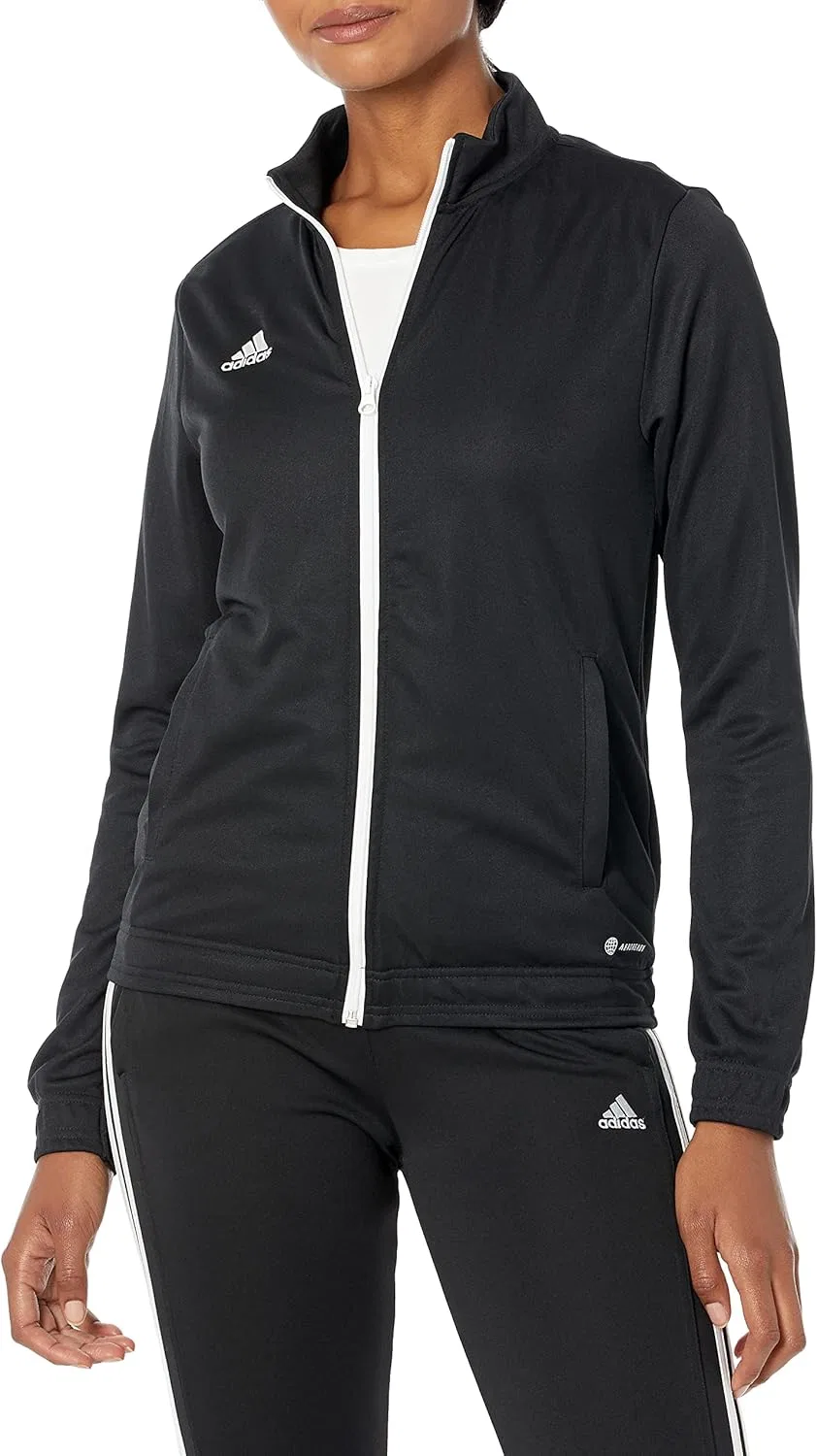 Женская ветровка adidas Entrada 22 Track Jacket, Black — фото 2