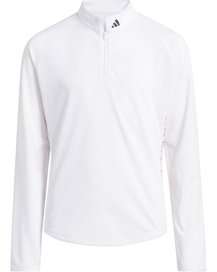 

Поло adidas Golf Kids Long Sleeve Mock Neck Polo Shirt, белый