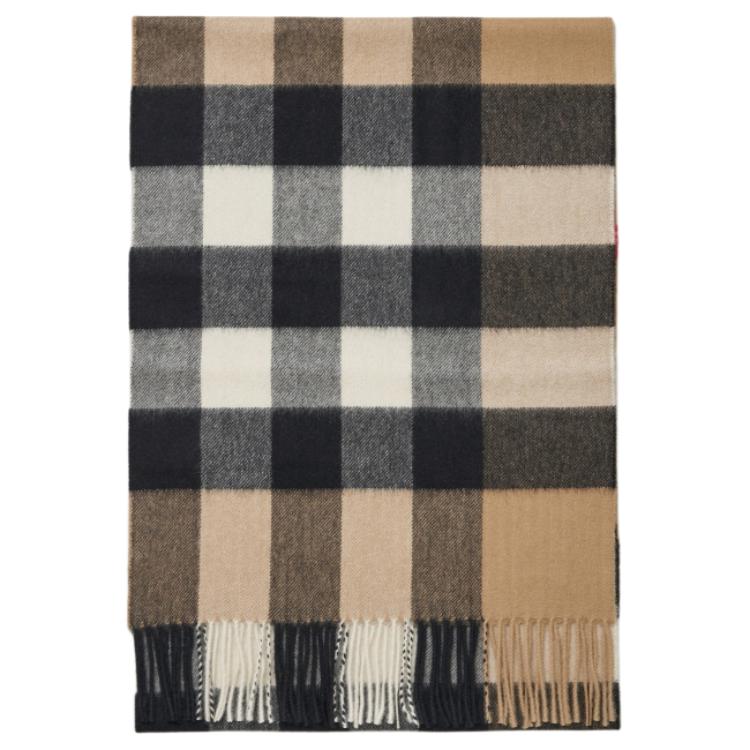 

Burberry Шарф с бахромой в клетку, Brown