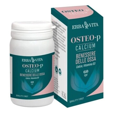 

ERBA VITA Osteo-P Кальций, добавка для здоровья костей и суставов, 60 таблеток