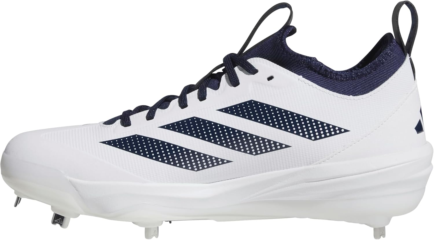 Мужские бейсбольные кроссовки Adidas Adizero Impact 2.0, белый/синий/темно-синий — фото 3