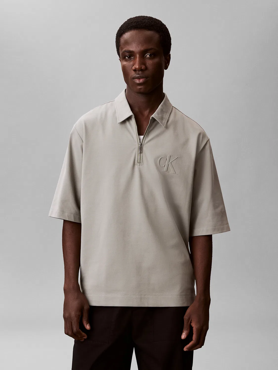 Рубашка Calvin Klein цвета базальтово-серый — фото 2