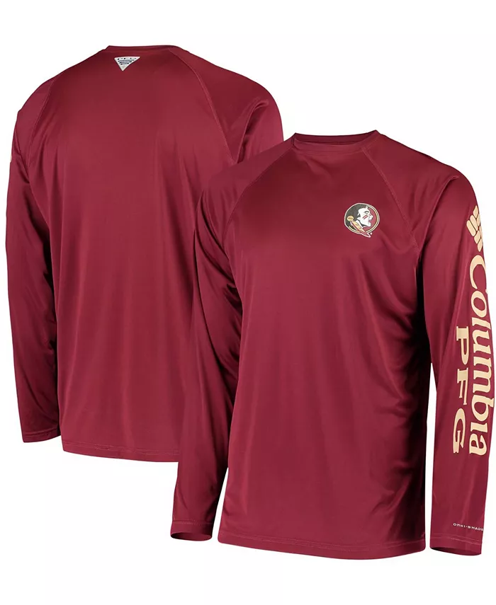 

Мужская футболка с длинным рукавом PFG Garnet Florida State Seminoles Terminal Tackle Omni-Shade Columbia