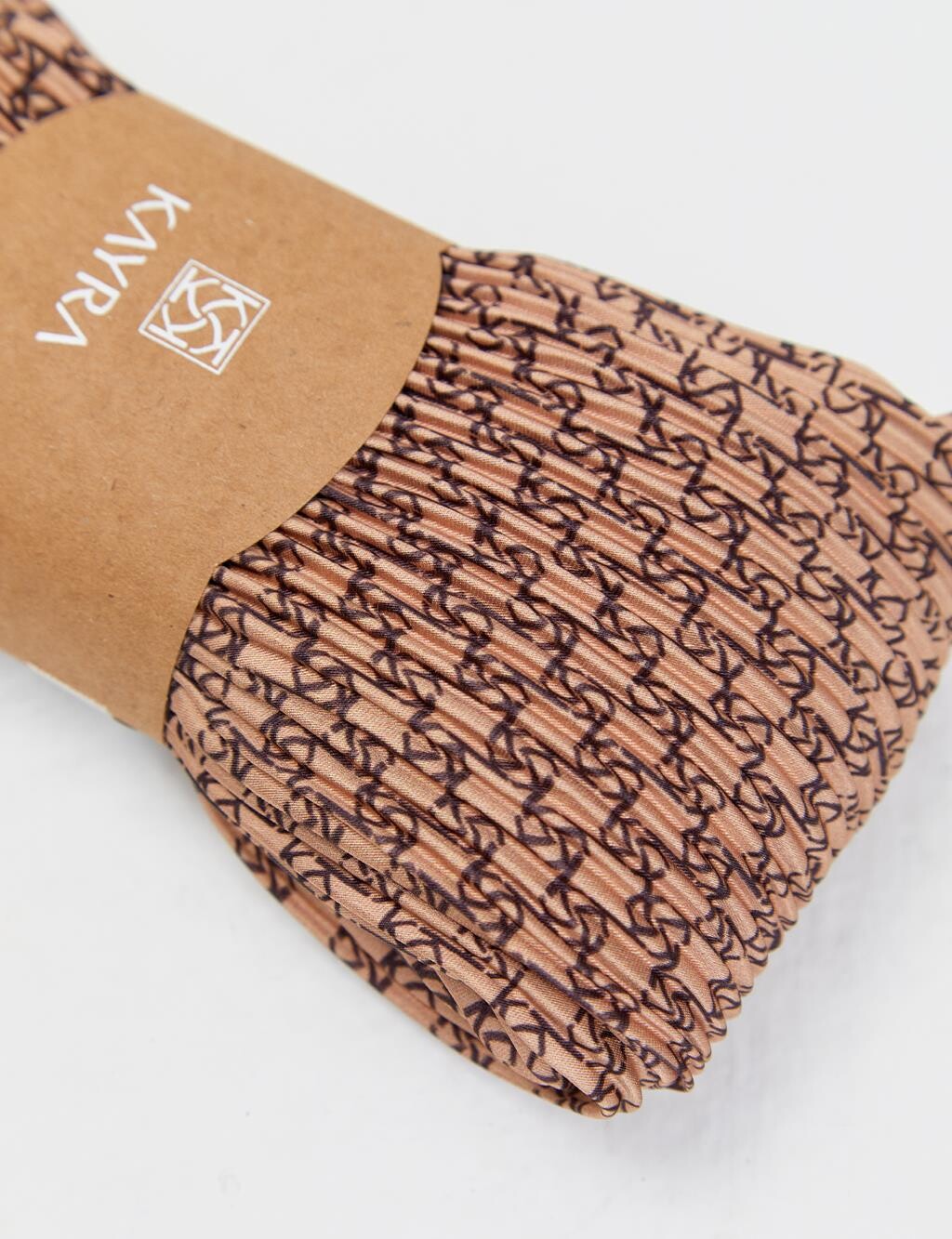 

Плиссированный шарф Chain Monogram Золотой Kayra