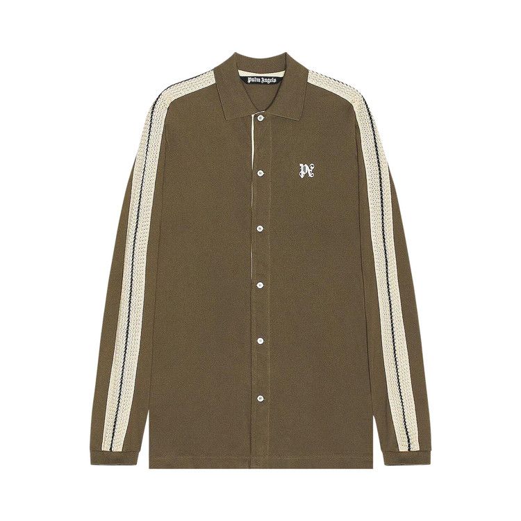 

Куртка Palm Angels Monogram Piquet Trackshirt, Brown/Off White