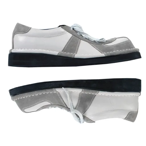 Унисекс кроссовки из замши и кожи TWOSPC MILIDOK (light gray) серые — фото 2