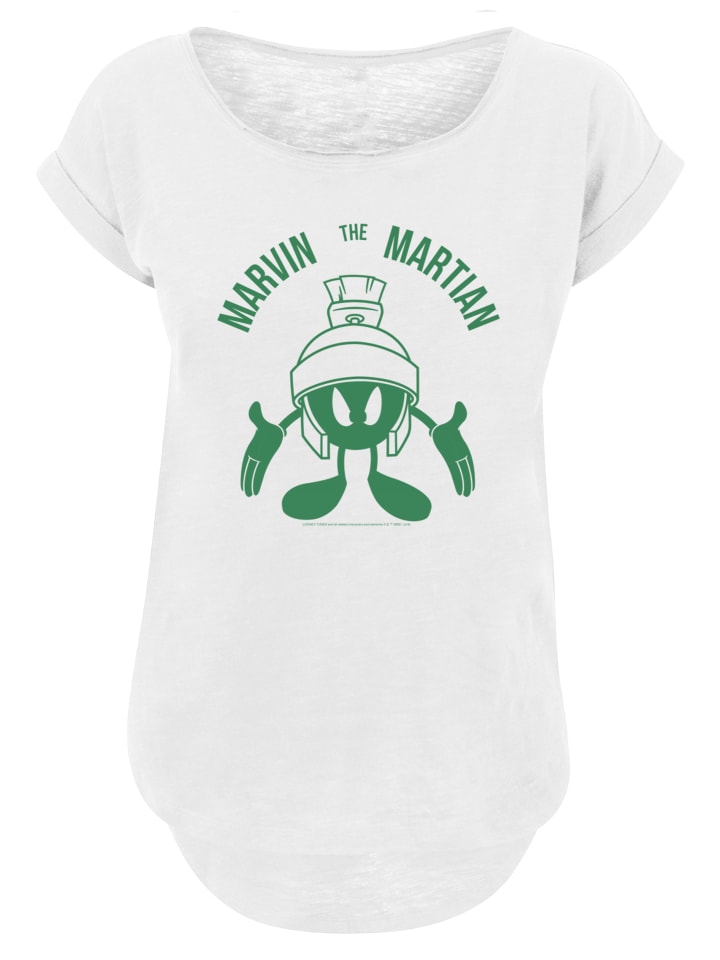 

Длинная футболка Looney Tunes Marvin The Martian Large Head белого цвета F4NT4STIC, Белый, Длинная футболка Looney Tunes Marvin The Martian Large Head белого цвета F4NT4STIC