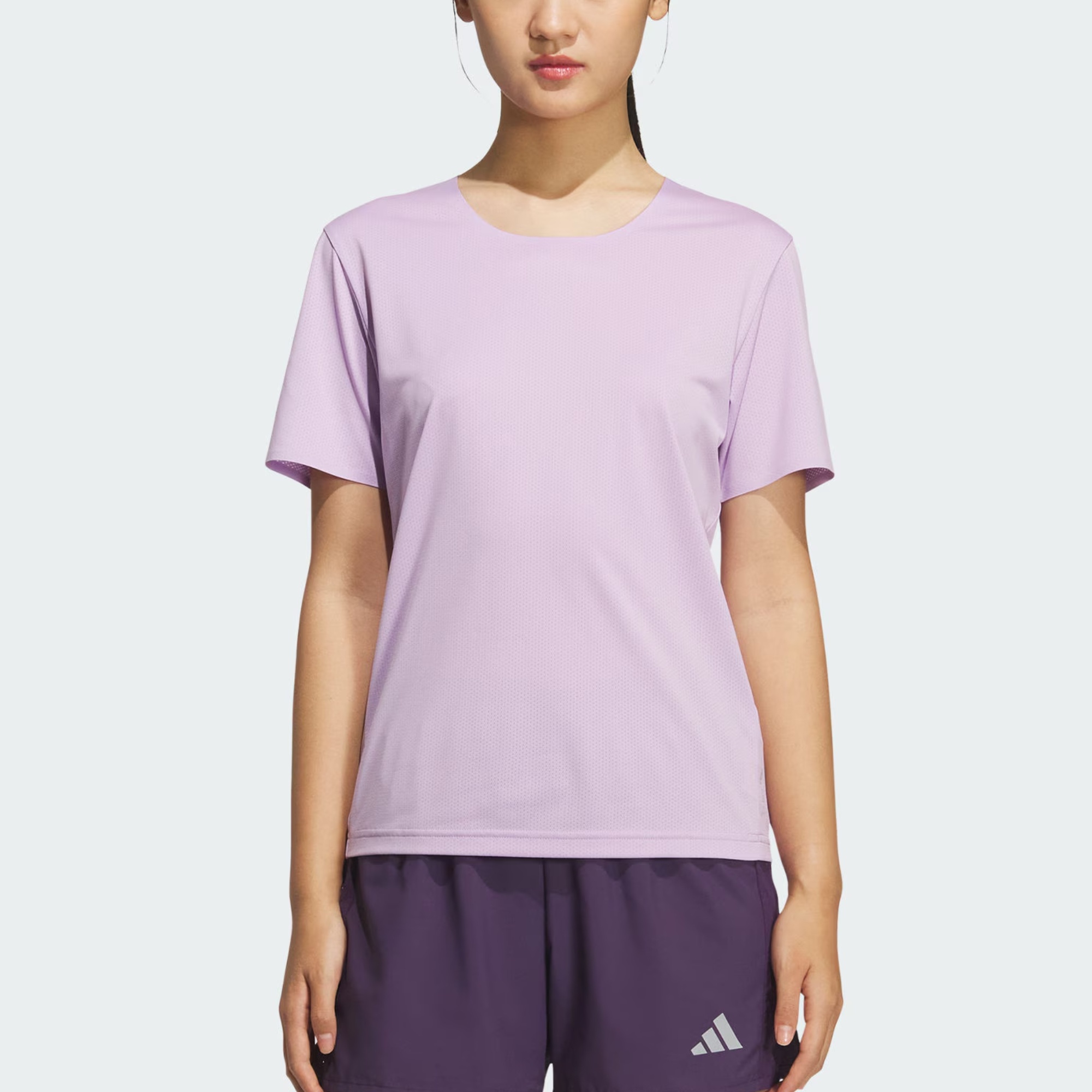 Футболка Climacool Regular женская Adidas, фиолетовый/серебристо-серый — фото 2