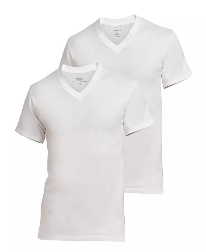 

Мужские майки Supreme Cotton Blend с V-образным вырезом, упаковка из 2 шт Stanfield's, белый